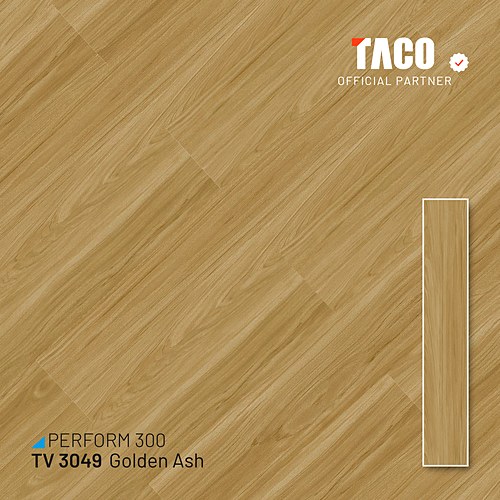 TV3049 Lantai Vinyl Taco 3mm Golden Ash