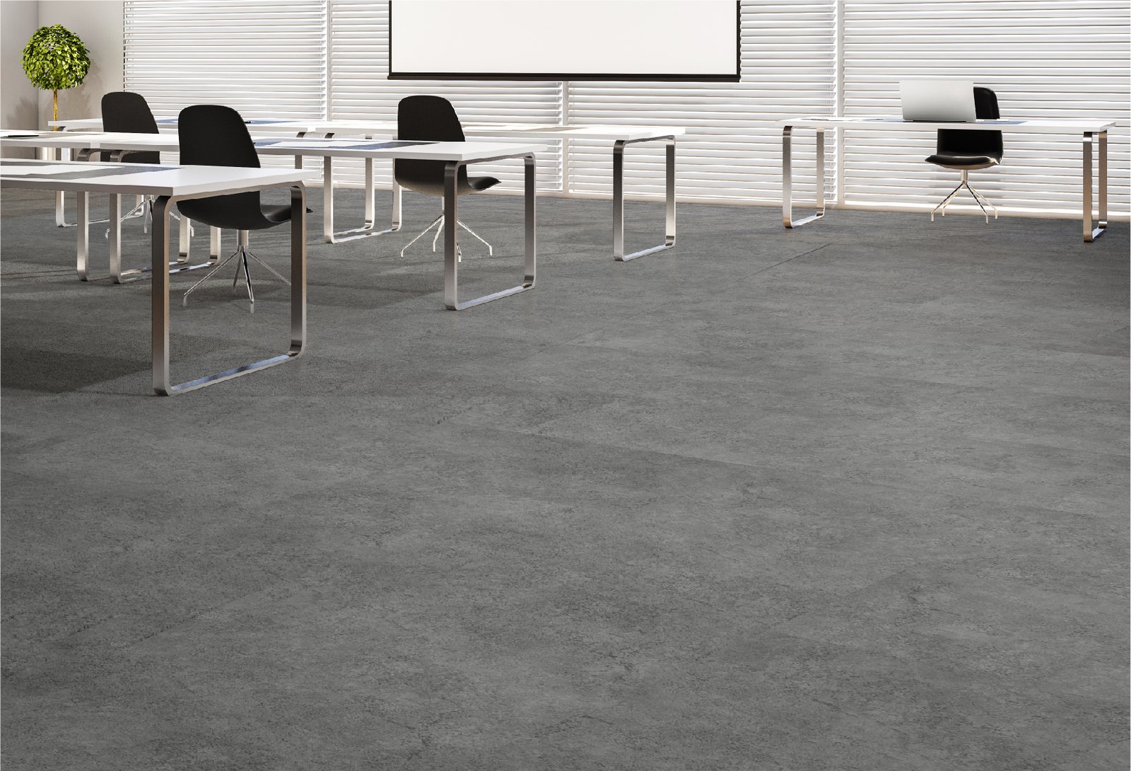 Penerapan lantai SPC Taco 5mm TV5516 Concrete