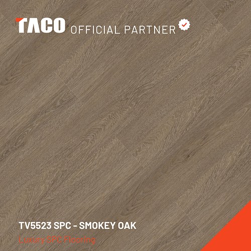TV5523 Lantai SPC Taco 5mm Smokey Oak