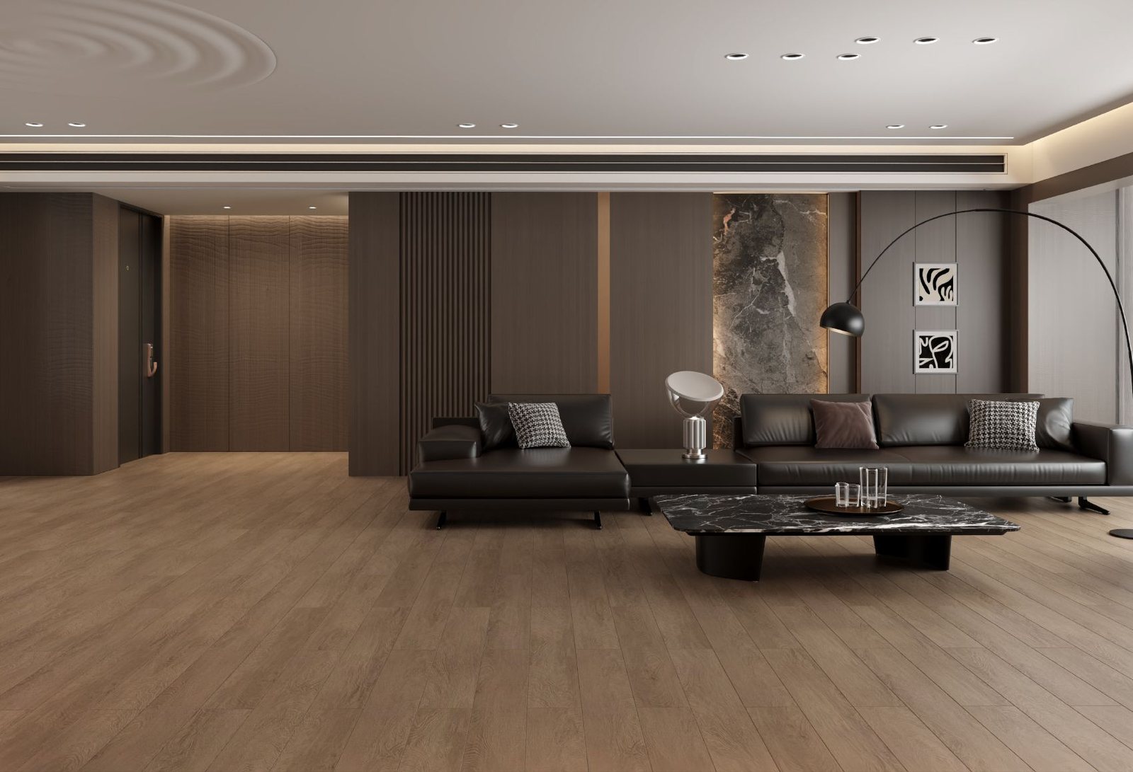 Penerapan lantai SPC Taco 5mm TV5523 Smokey Oak