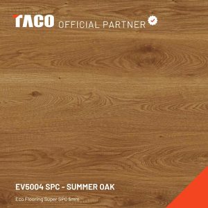 EV5004SPC Lantai SPC Eco Flooring 5mm Summer Oak
