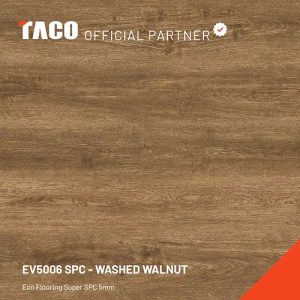 EV5006SPC Lantai SPC Eco Flooring 5mm Washed Walnut