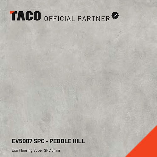 EV5007SPC Lantai SPC Eco Flooring 5mm Pebble Hill