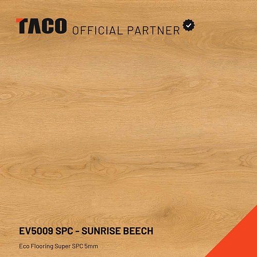 EV5009SPC Lantai SPC Eco Flooring 5mm Sunrise Beech