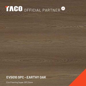 EV5010SPC Lantai SPC Eco Flooring 5mm Earthy Oak